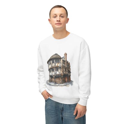 Unisex Lightweight Crewneck Sweatshirt Trendy - Cozy British Pub