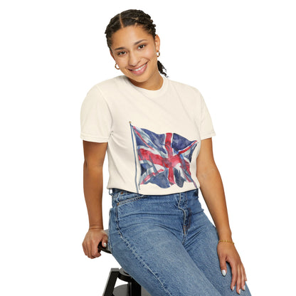 Unisex Garment-Dyed T-shirt - Bold & Brave - The British Flag