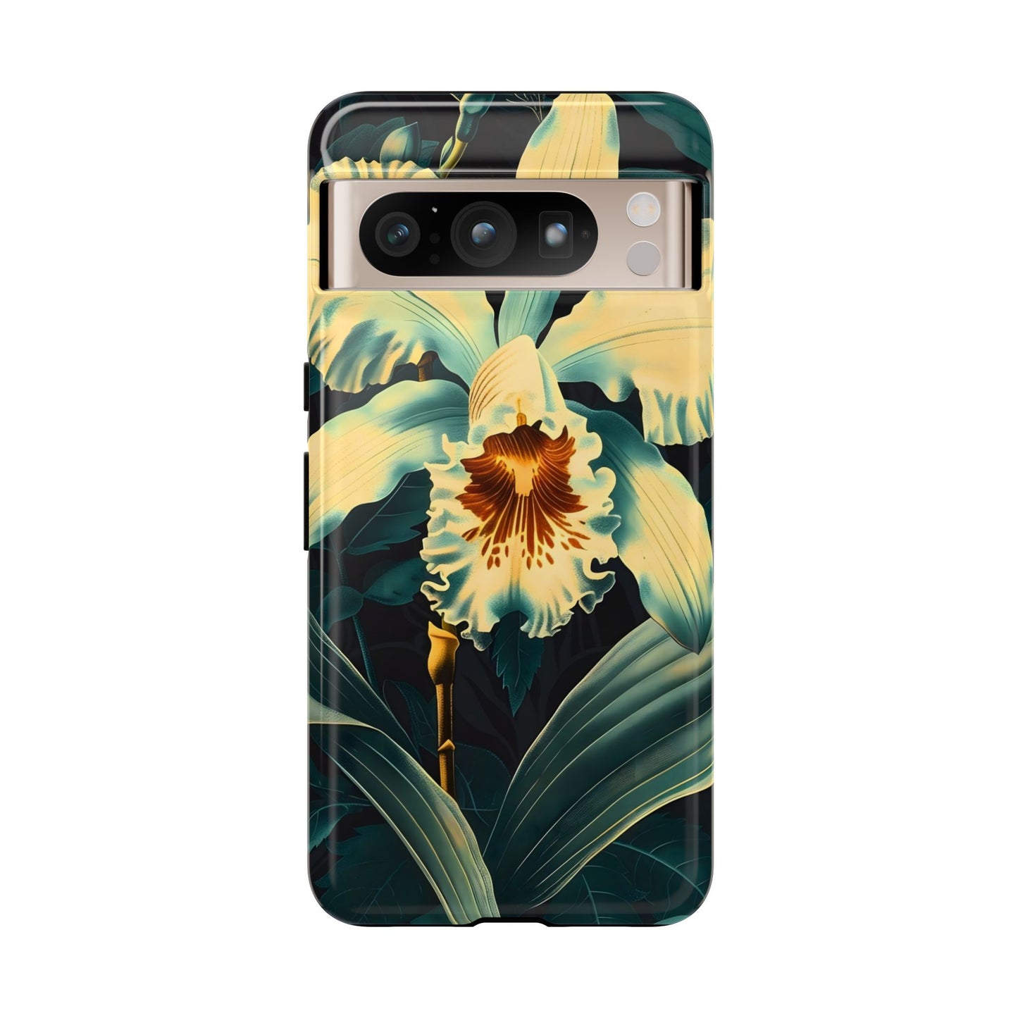 Floral Phone Case - Tough Cases with Orchid Design, Durable Smartphone Cover for Nature Lovers, Floral Gift for Her, Botanical [...]