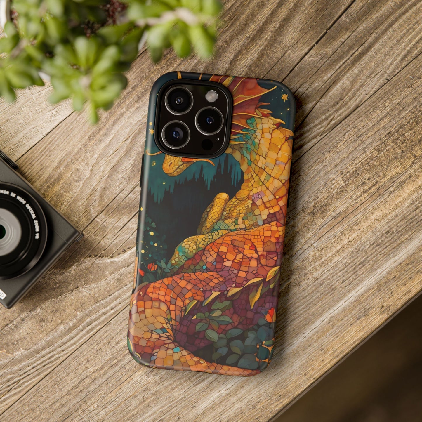 Dragon Art Phone Case, Tough Phone Cover, Fantasy Gift, Unique Mobile Accessory, Dragon Lover Gift, Stylish Protection