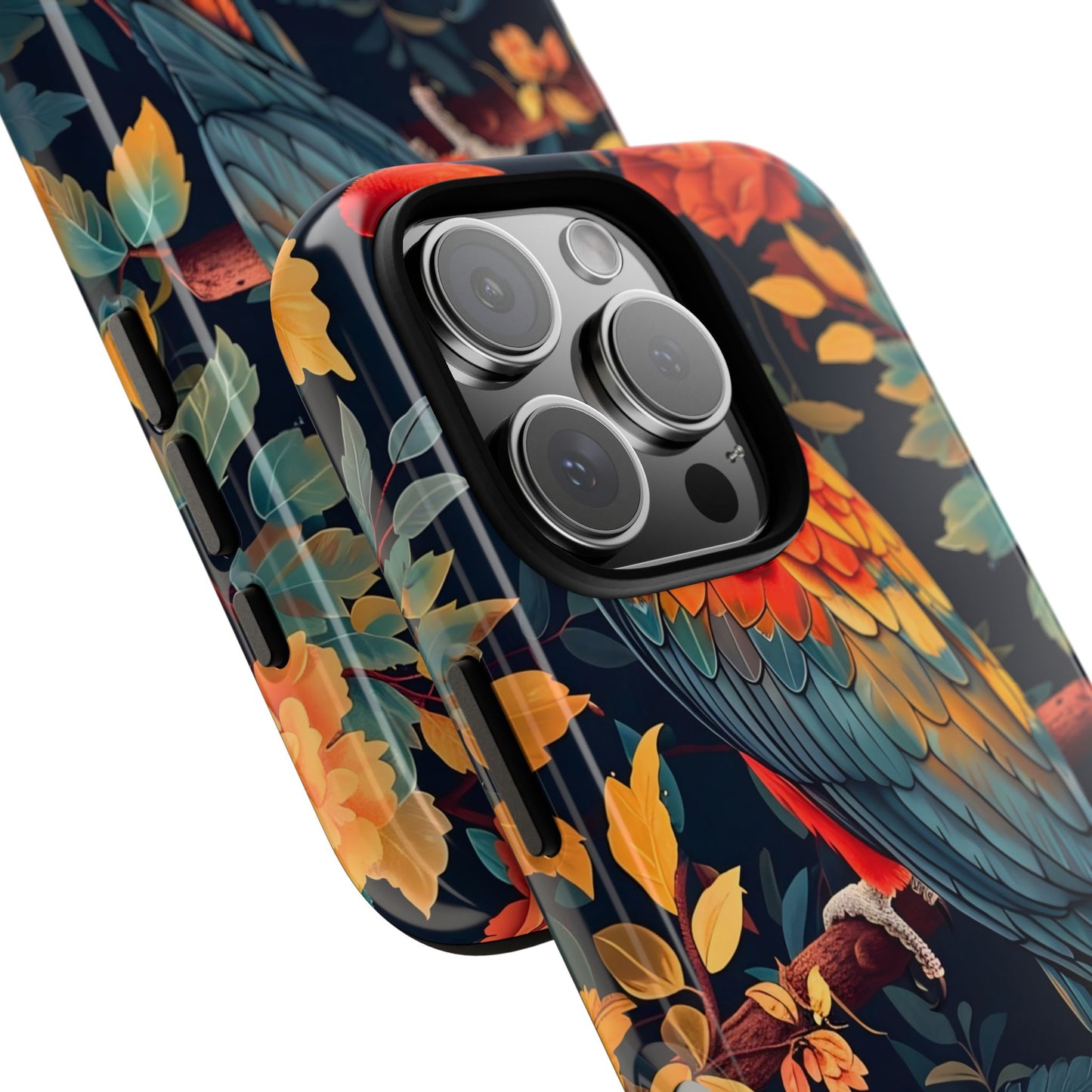Vibrant Parrot Phone Case - Tough, Stylish, Nature-Inspired, Tropical, Wildlife, Perfect Gift, Summer Vibes