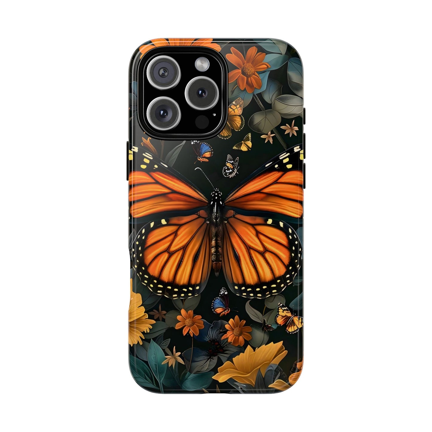 Monarch Butterfly Phone Case, Tough Cases, Nature Lover Gift, Floral Mobile Cover, Eco-Friendly Phone Accessory, Butterfly Design