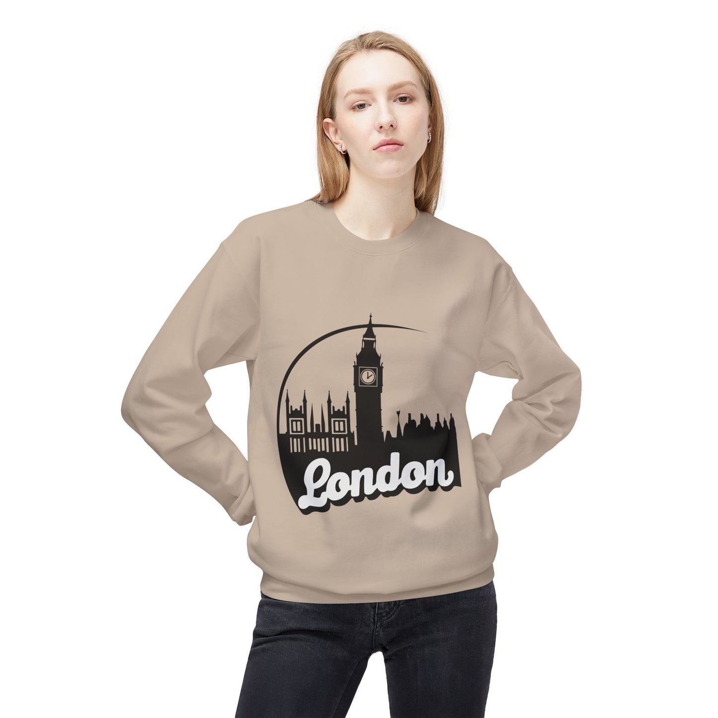 Unisex Midweight Softstyle Fleece Crewneck Sweatshirt - Lovely London