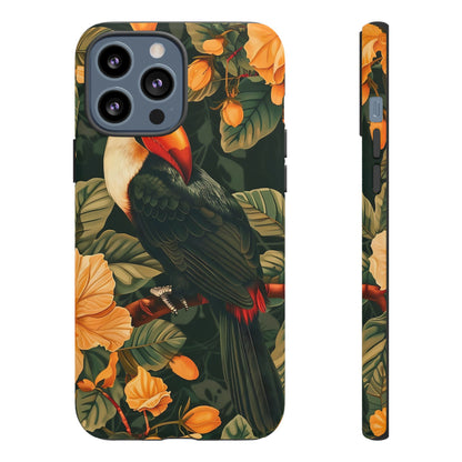 Tropical Toucan Phone Case, Exotic Bird Cover, Nature Lover Gift, Eco-Friendly Design, Customizable Tech Accessory