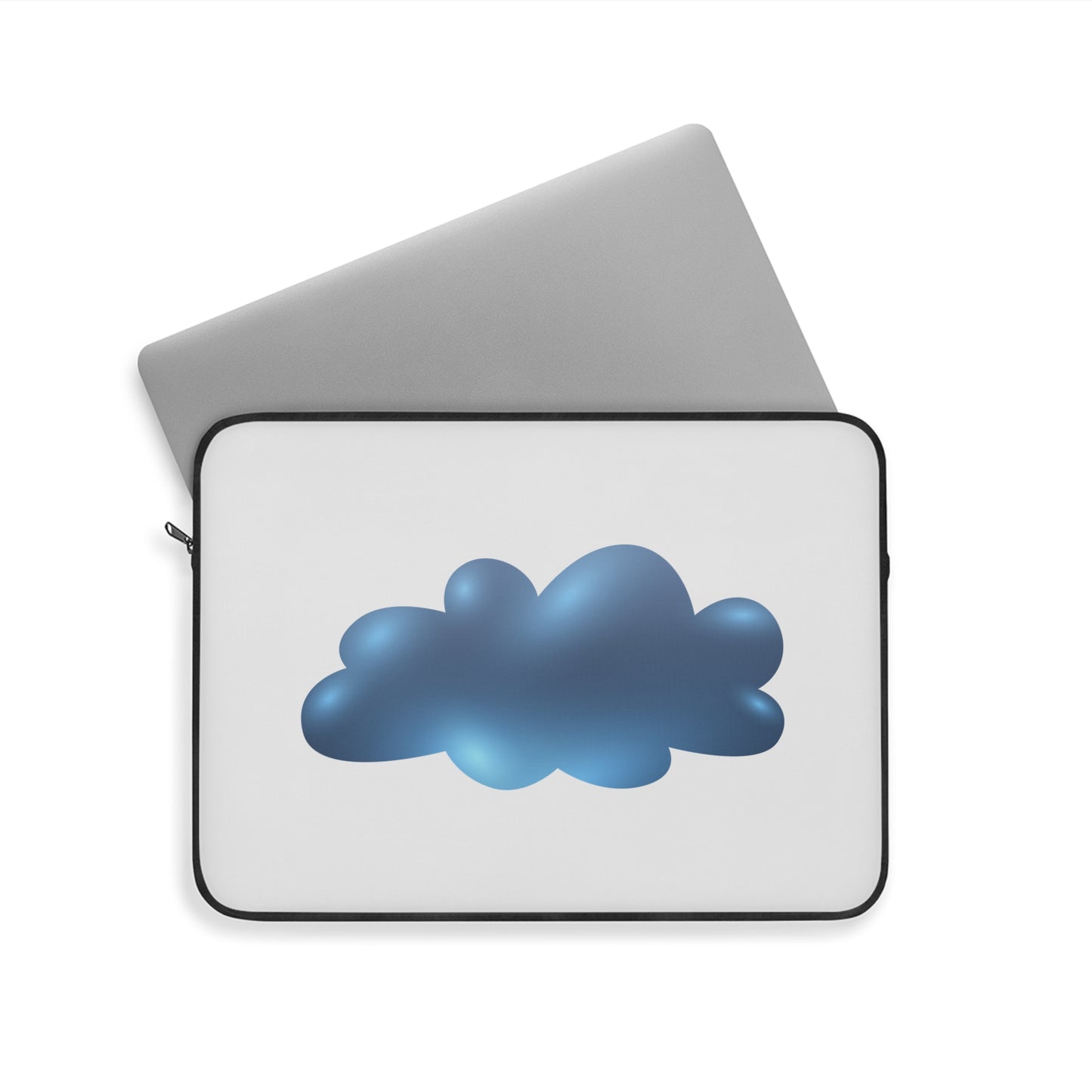 Cloudy Laptop Sleeve, Cute Cloud Design, Tech Accessory, Gift for Students, Computer Case, Protective Sleeve
