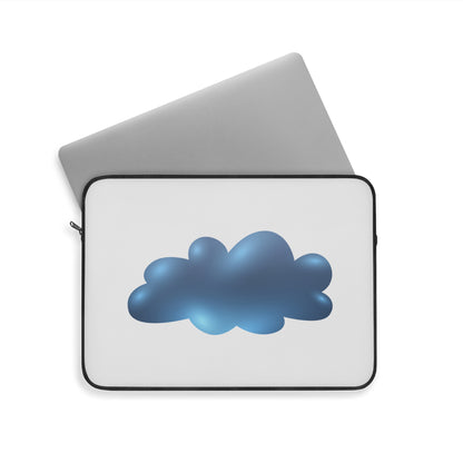 Cloudy Laptop Sleeve, Cute Cloud Design, Tech Accessory, Gift for Students, Computer Case, Protective Sleeve