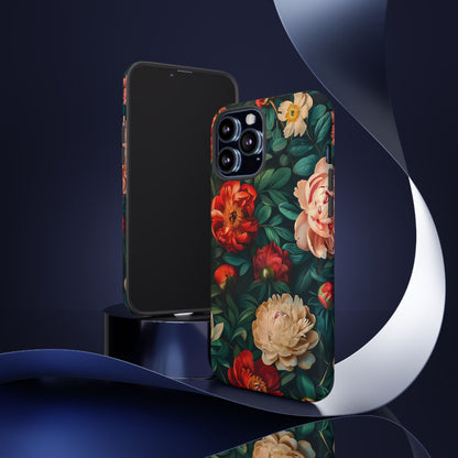 Floral Phone Case - Tough Cases, Vibrant Protection, Gift for Her, Cute Floral Design, Trendy Accessory, Perfect for Spring
