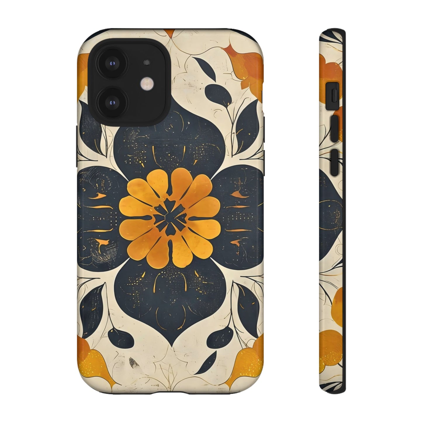 Floral Phone Case - Tough Cases, Botanical iPhone Cover, Vintage Flower Design, Durable Smartphone Protection, Unique Gift Idea