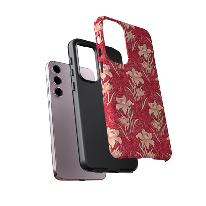 Floral Tough Phone Case - Durable, Stylish Accessory, Perfect Gift for Her, Floral Pattern, Customizable, Ideal for Daily Use