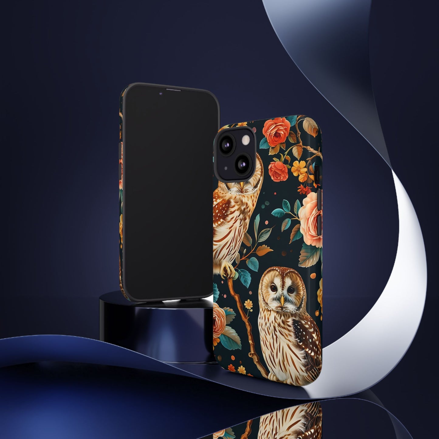 Owl Phone Case with Floral Design, Tough Phone Cover for Nature Lovers, Gift for Bird Enthusiasts, Stylish Protection for Smartphones, [...]