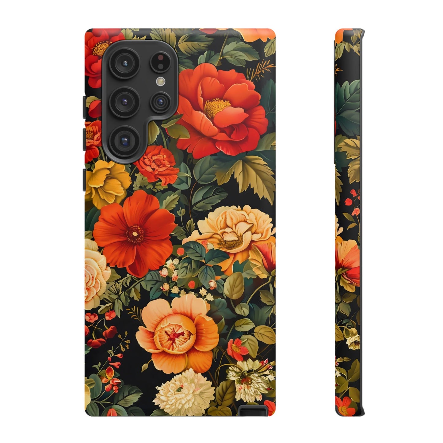 Floral Phone Case, Tough Cases, Decorative Tech Accessories, Gift for Her, Nature Lover Gift, Boho Style Case, Spring Floral Cover