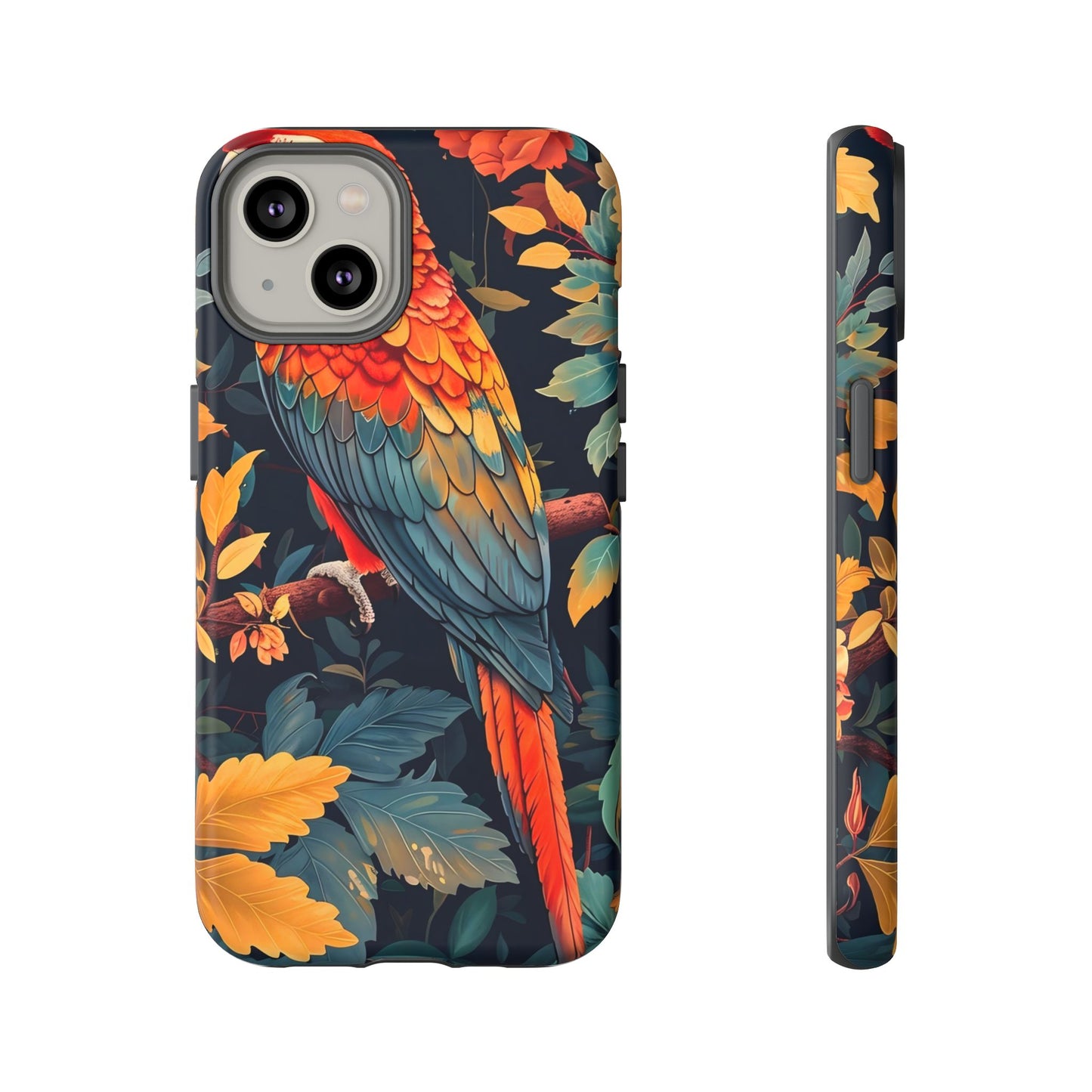 Vibrant Parrot Phone Case - Tough, Stylish, Nature-Inspired, Tropical, Wildlife, Perfect Gift, Summer Vibes