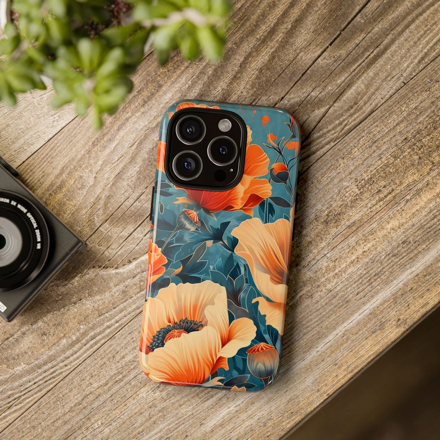 Floral Phone Case, Tough Cases for Protection and Style, Spring Aesthetic, Gift for Her, Phone Accessory for Nature Lovers