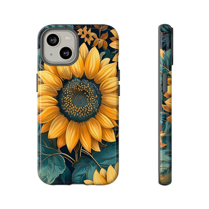 Sunflower Phone Case - Bright Floral Design, Stylish Tough Cover for Sunflower Lovers, Gift for Plant Enthusiasts, Mom Gift, Nature Lovers