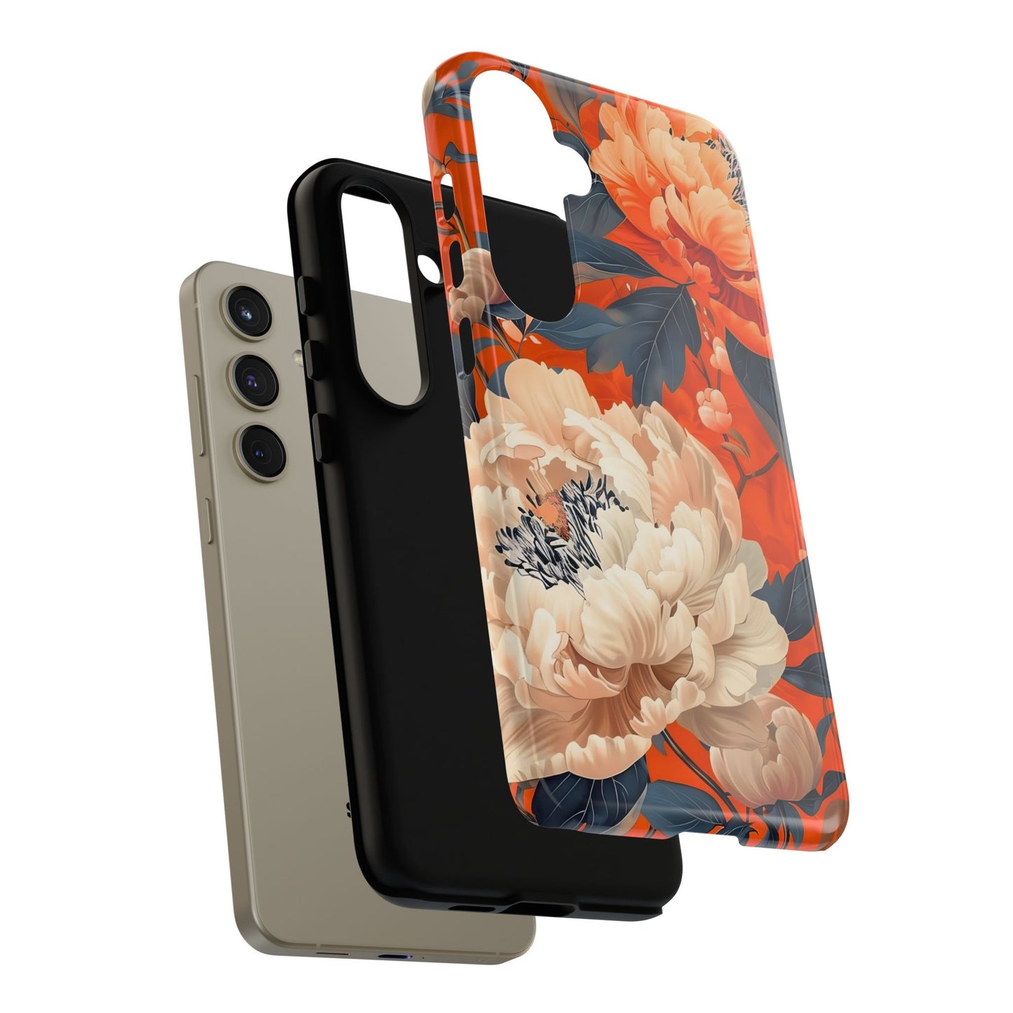 Floral Tough Case, Durable Floral Phone Case, Stylish Protection Case, Gift for Her, Spring Accessories, Mother’s Day Gift