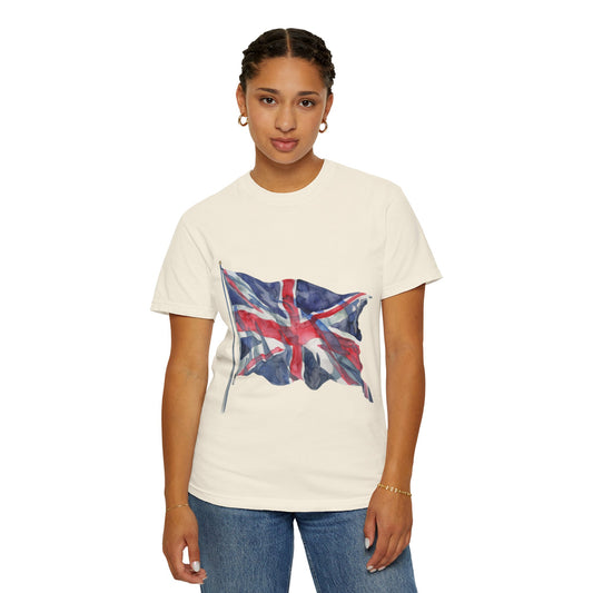 Unisex Garment-Dyed T-shirt - Bold & Brave - The British Flag