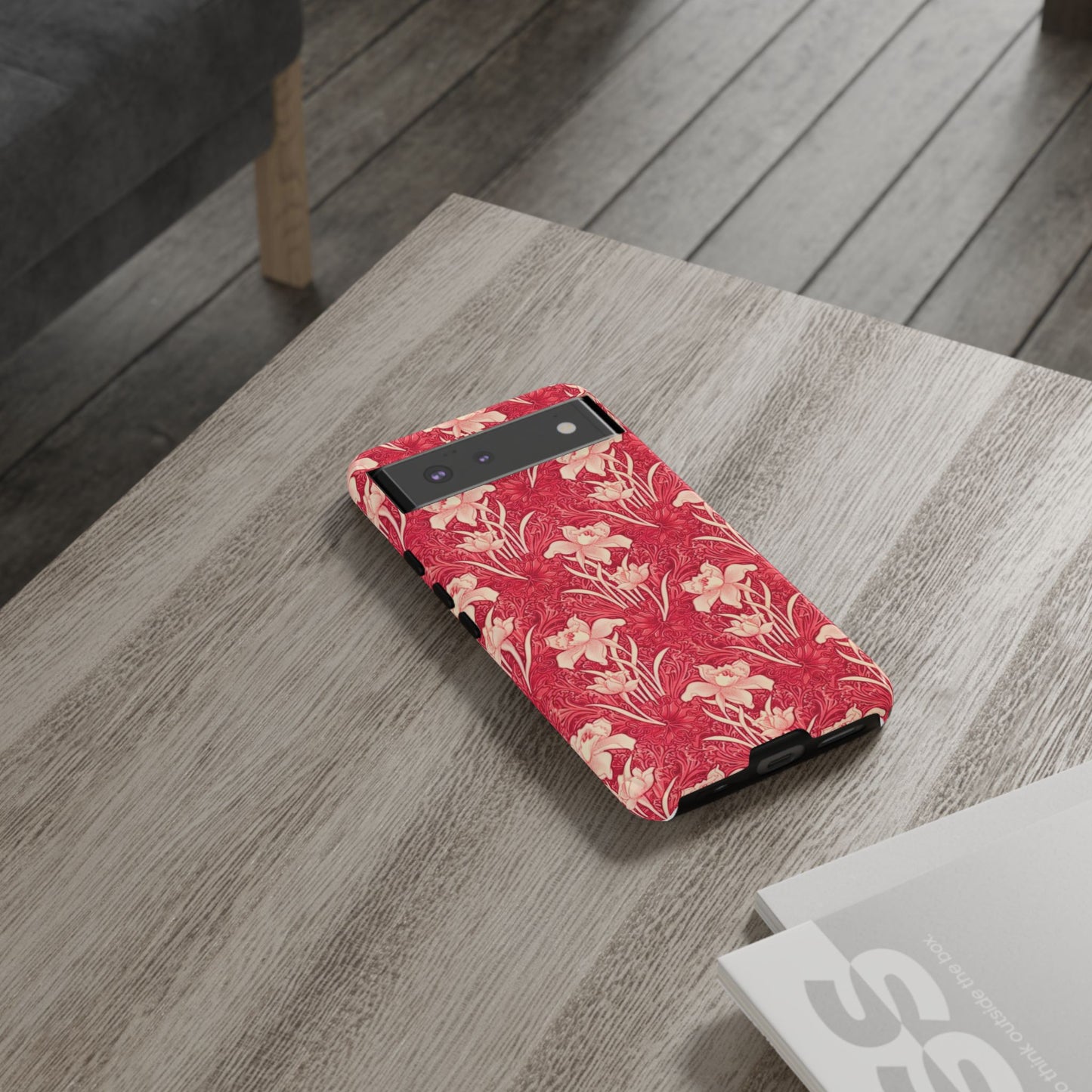 Floral Tough Phone Case - Durable, Stylish Accessory, Perfect Gift for Her, Floral Pattern, Customizable, Ideal for Daily Use