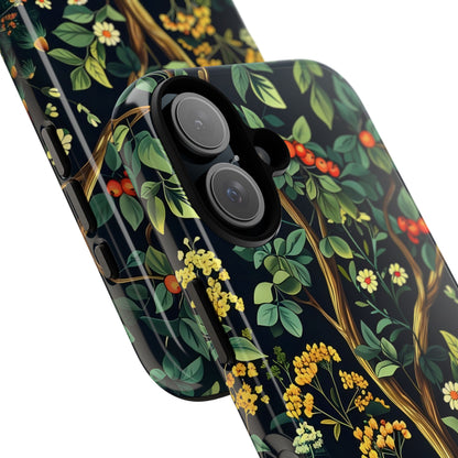 Floral iPhone Case, Nature Inspired Tough Case, Botanical Phone Cover, Eco-Friendly Gift, Unique Floral Design