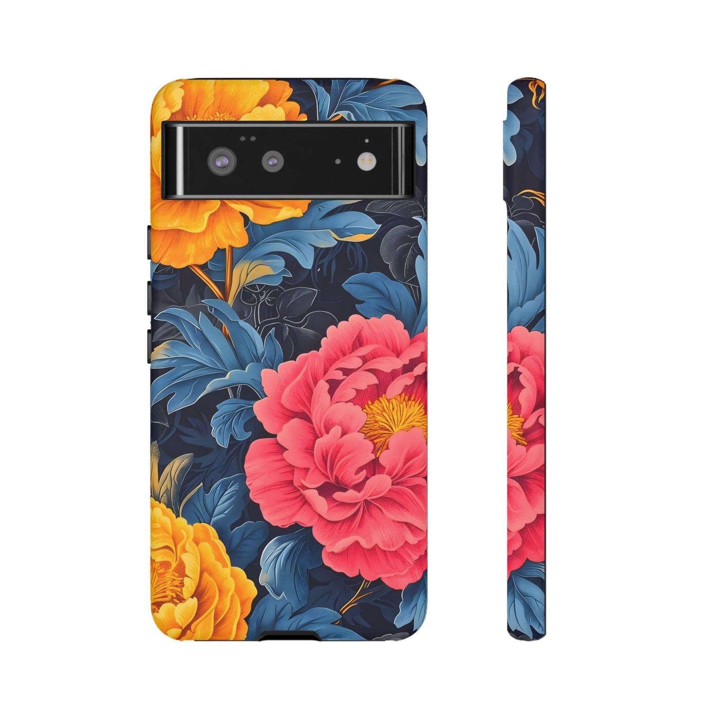 Floral Phone Case, Tough Cases, Stylish Mobile Cover, Gifts for Her, Phone Accessories, Unique Flower Design