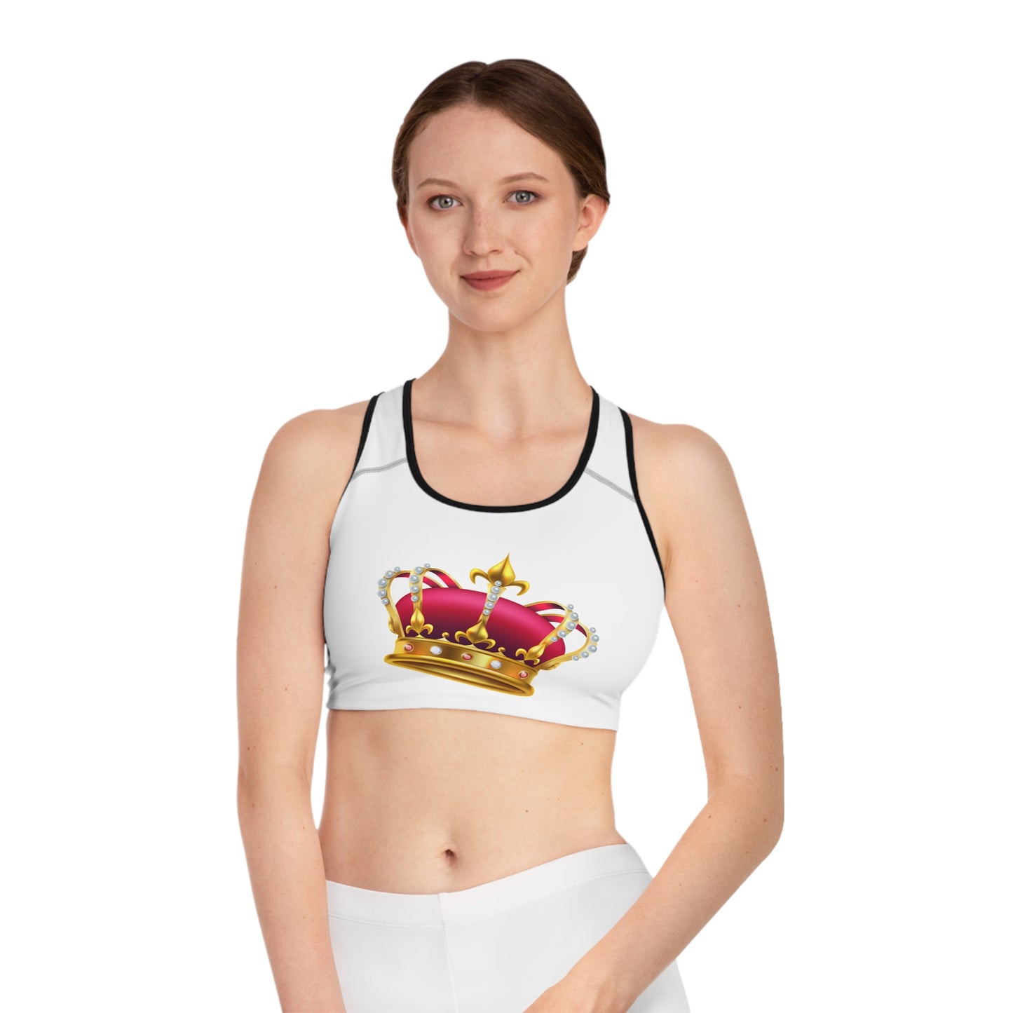 Graphic Sports Bra – Empower Your Workout with Royal Style - British Royal Crown