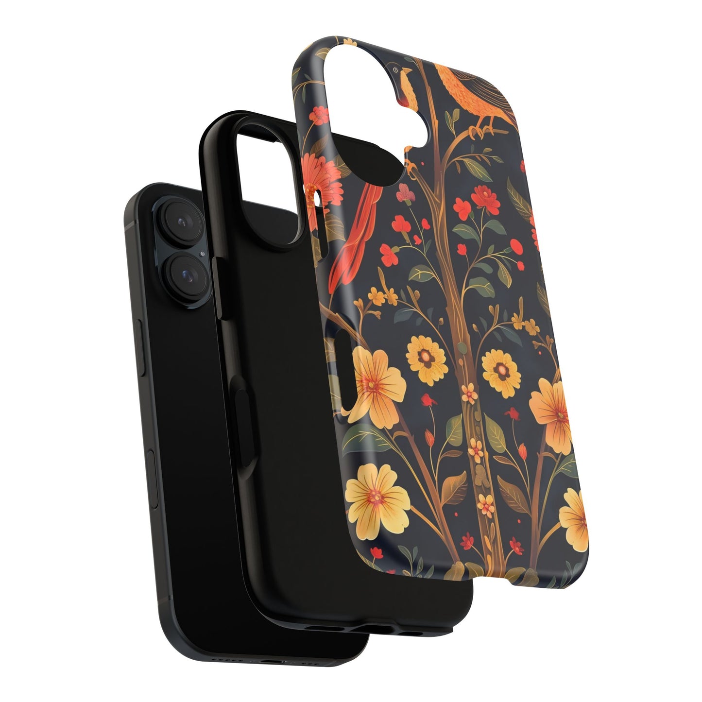 Floral Phone Case, Tough Cases, Flower Pattern, Phone Accessory, Gift for Her, Stylish Tech Cover, Nature Lover's Gift