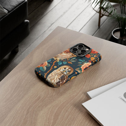 Owl Phone Case with Floral Design, Tough Phone Cover for Nature Lovers, Gift for Bird Enthusiasts, Stylish Protection for Smartphones, [...]