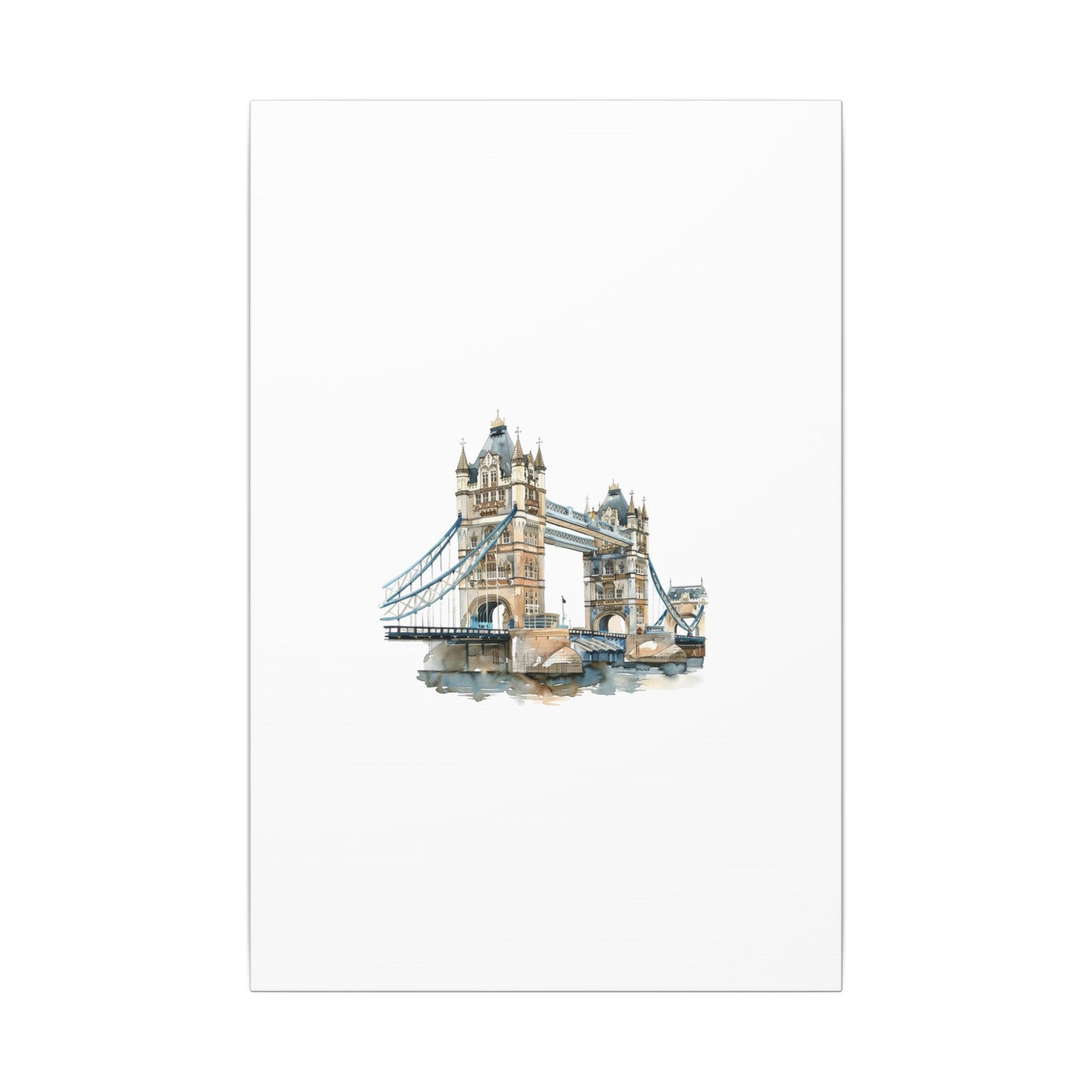 London Bridge Matte Canvas Wall Art, Elegant Home Decor, Unique Gift for Art Lovers, Travel Enthusiast Wall Decor, Modern Aesthetic