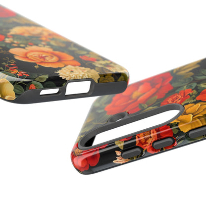 Floral Phone Case, Tough Cases, Decorative Tech Accessories, Gift for Her, Nature Lover Gift, Boho Style Case, Spring Floral Cover