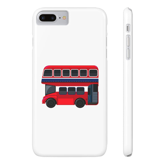 Charming Red Double-Decker Bus Phone Cases, Cute Phone Covers for Travelers, Gifts for London Lovers, Stylish Mobile Accessories, [...]