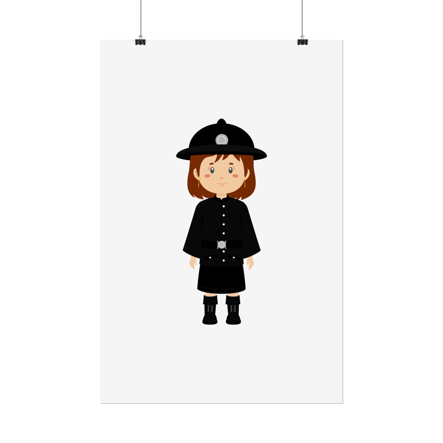Charming Firefighter Rolled Posters for Kids' Rooms, Playful Wall Art, Fire Safety Decor, Kids' Gifts, Educational Prints