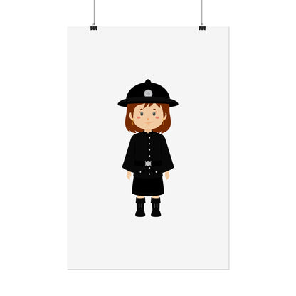 Charming Firefighter Rolled Posters for Kids' Rooms, Playful Wall Art, Fire Safety Decor, Kids' Gifts, Educational Prints