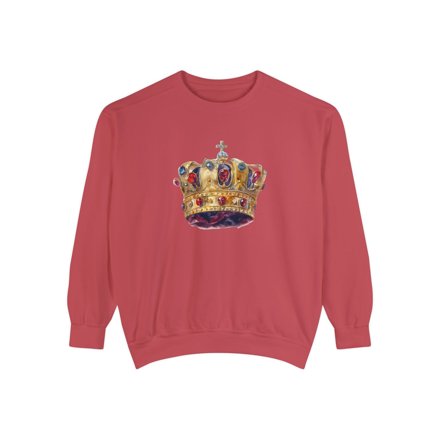 Unisex Garment-Dyed Sweatshirt Trendy - British Royal Crown