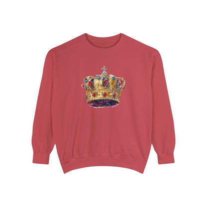 Unisex Garment-Dyed Sweatshirt Trendy - British Royal Crown
