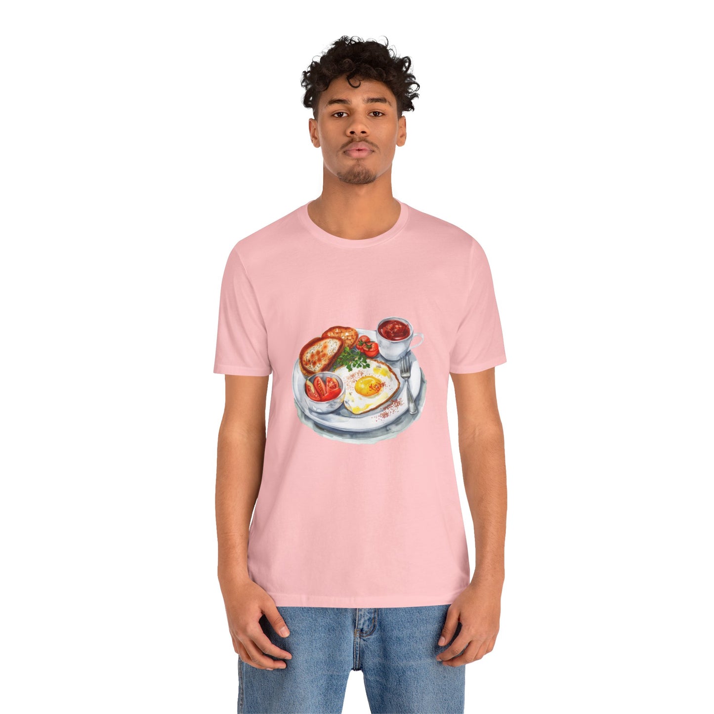 Unisex Jersey Short Sleeve Tee - Elegant and Opulent Morning Breakfast