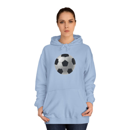 Dynamic Football Design - Sports Passion and Energetic Unisex College Hoodie