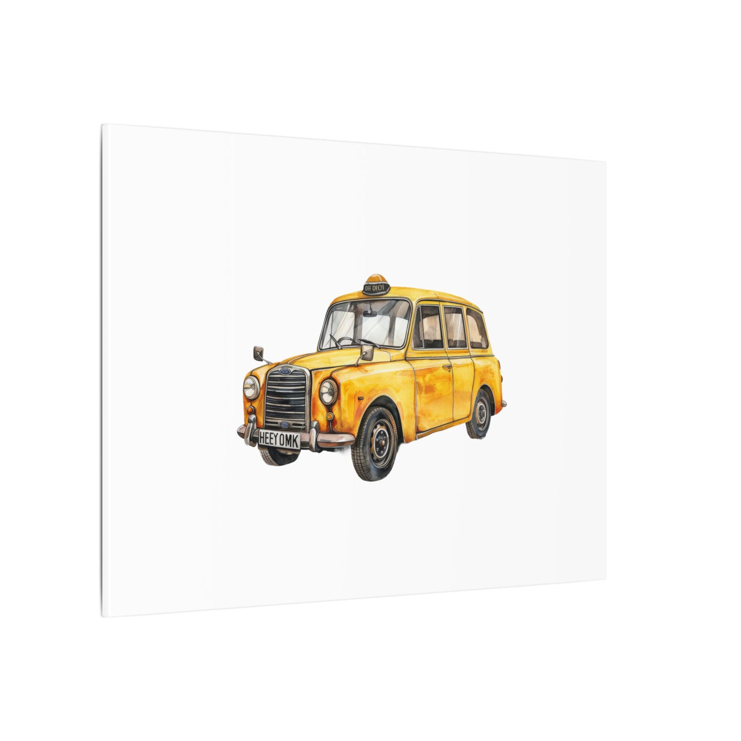 Vintage Taxi Matte Canvas, Stretched, 0.75" (Multi-Size)