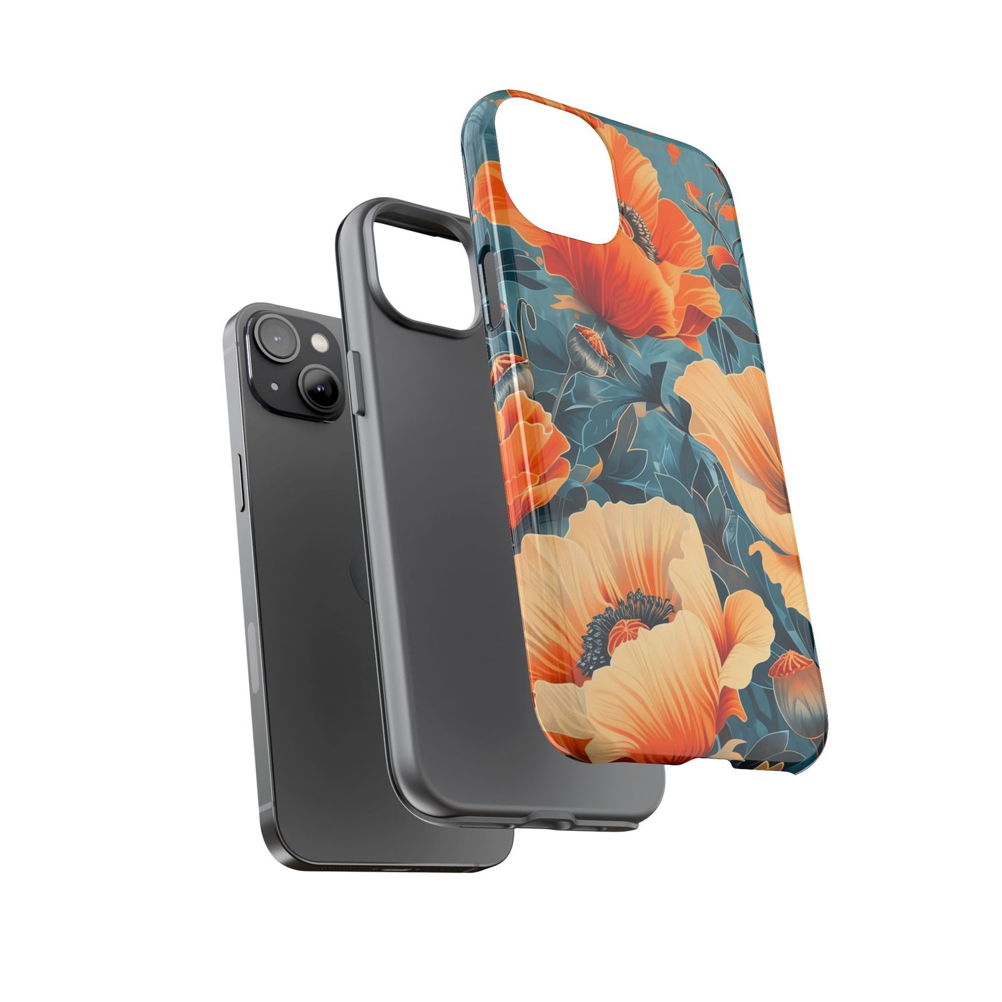 Floral Phone Case, Tough Cases for Protection and Style, Spring Aesthetic, Gift for Her, Phone Accessory for Nature Lovers