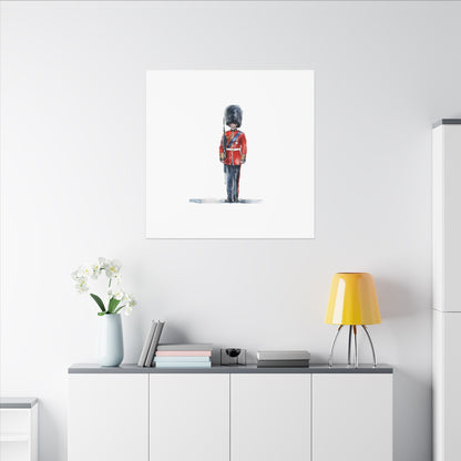 Royal Guard Canvas Art Print, British Soldier Wall Decor, Home Decoration, Gift for History Lovers, Art for Offices, Unique Wall Gallery