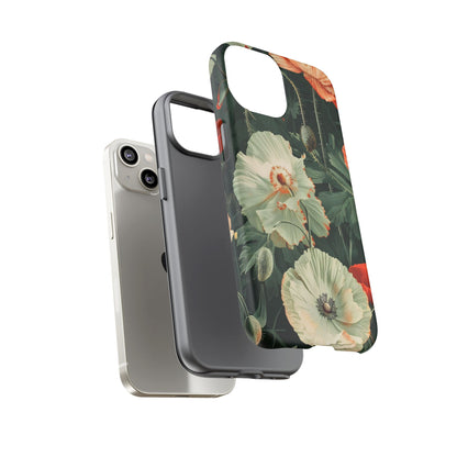 Floral Phone Case - Tough Cases, Botanical Design, Gift for Friends, Trendy Mobile Cover, Personalized Phone Accessory