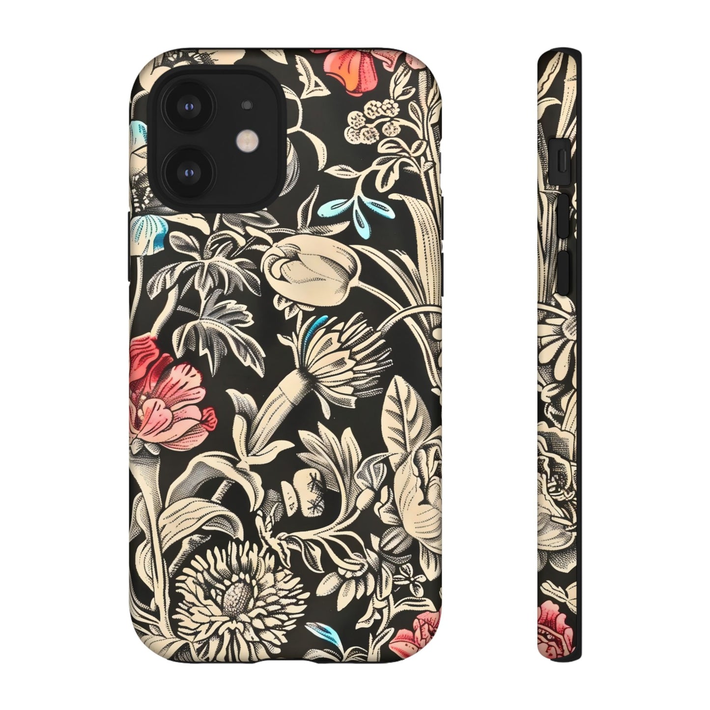 Floral Phone Case, Tough Cases, Flower Design, Gift for Her, Spring Accessory, Unique Phone Cover, Eco-Friendly