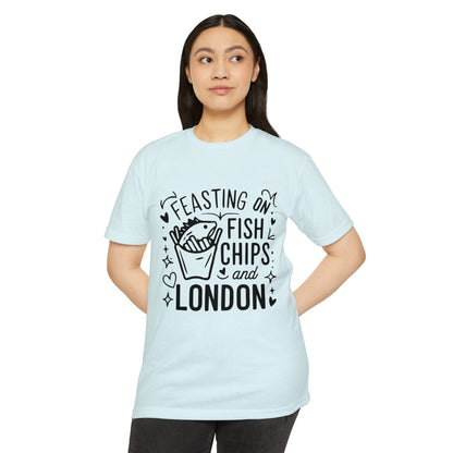 Unisex CVC Jersey T-shirt - Fish Chips and London
