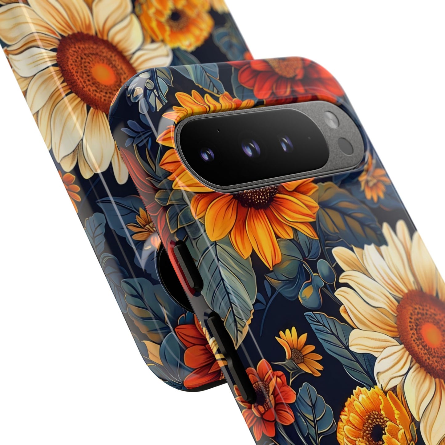 Floral Tough Phone Case | Sunflower Design, iPhone Cover, Protective Case, Gifts for Her, Floral Phone Accessory