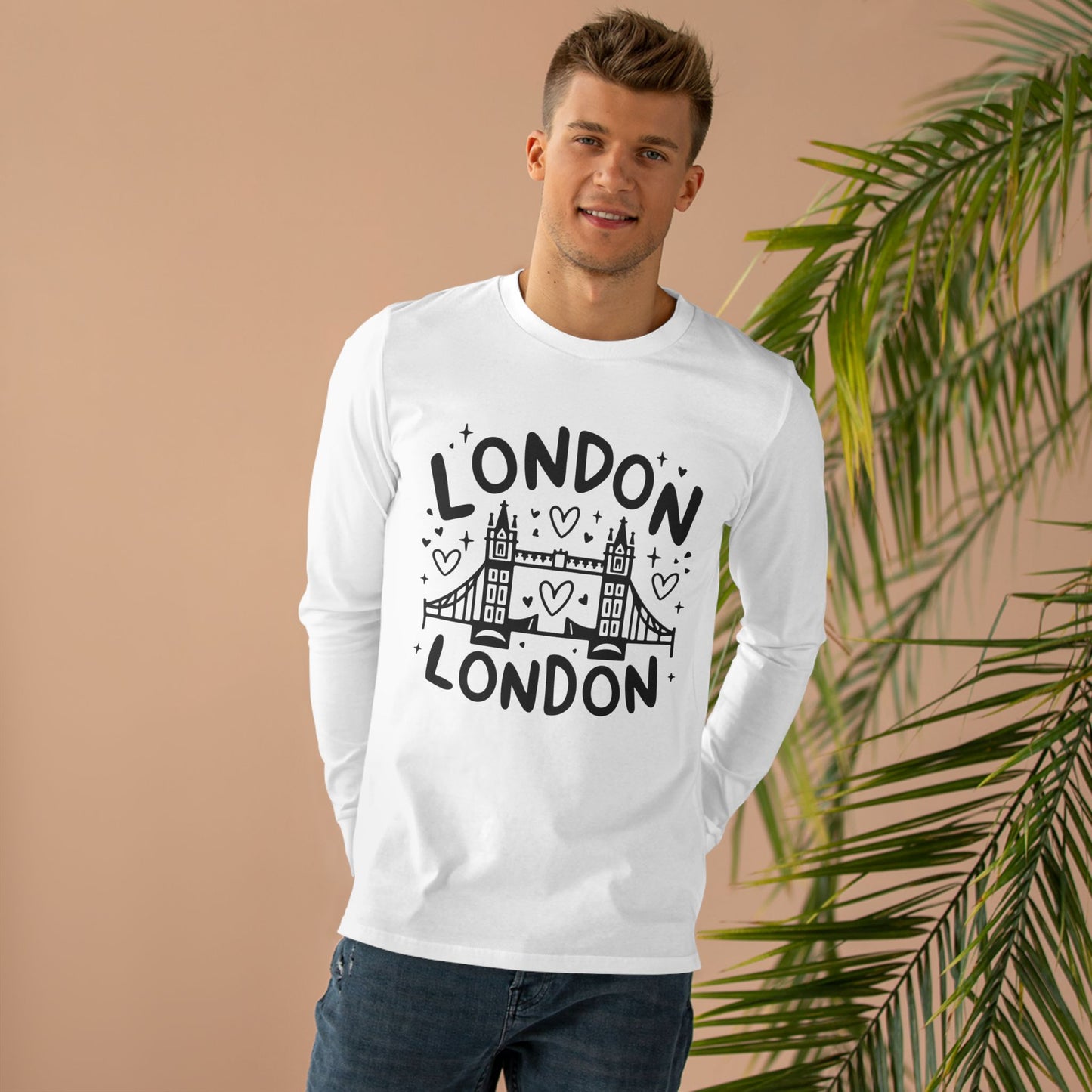 Men’s Base Longsleeve Tee - Love London