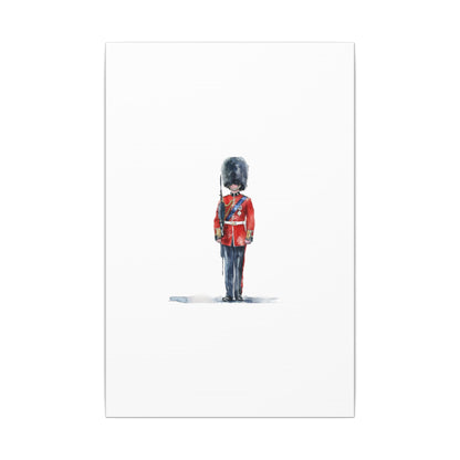 Royal Guard Canvas Art Print, British Soldier Wall Decor, Home Decoration, Gift for History Lovers, Art for Offices, Unique Wall Gallery