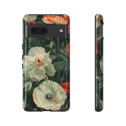 Floral Phone Case - Tough Cases, Botanical Design, Gift for Friends, Trendy Mobile Cover, Personalized Phone Accessory