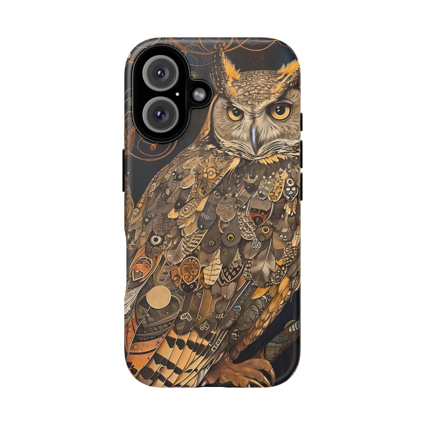 Owl Phone Case, Tough Cases for Nature Lovers, Artistic Owl Design, Bird Phone Cover, Unique Gift for Wildlife Enthusiasts