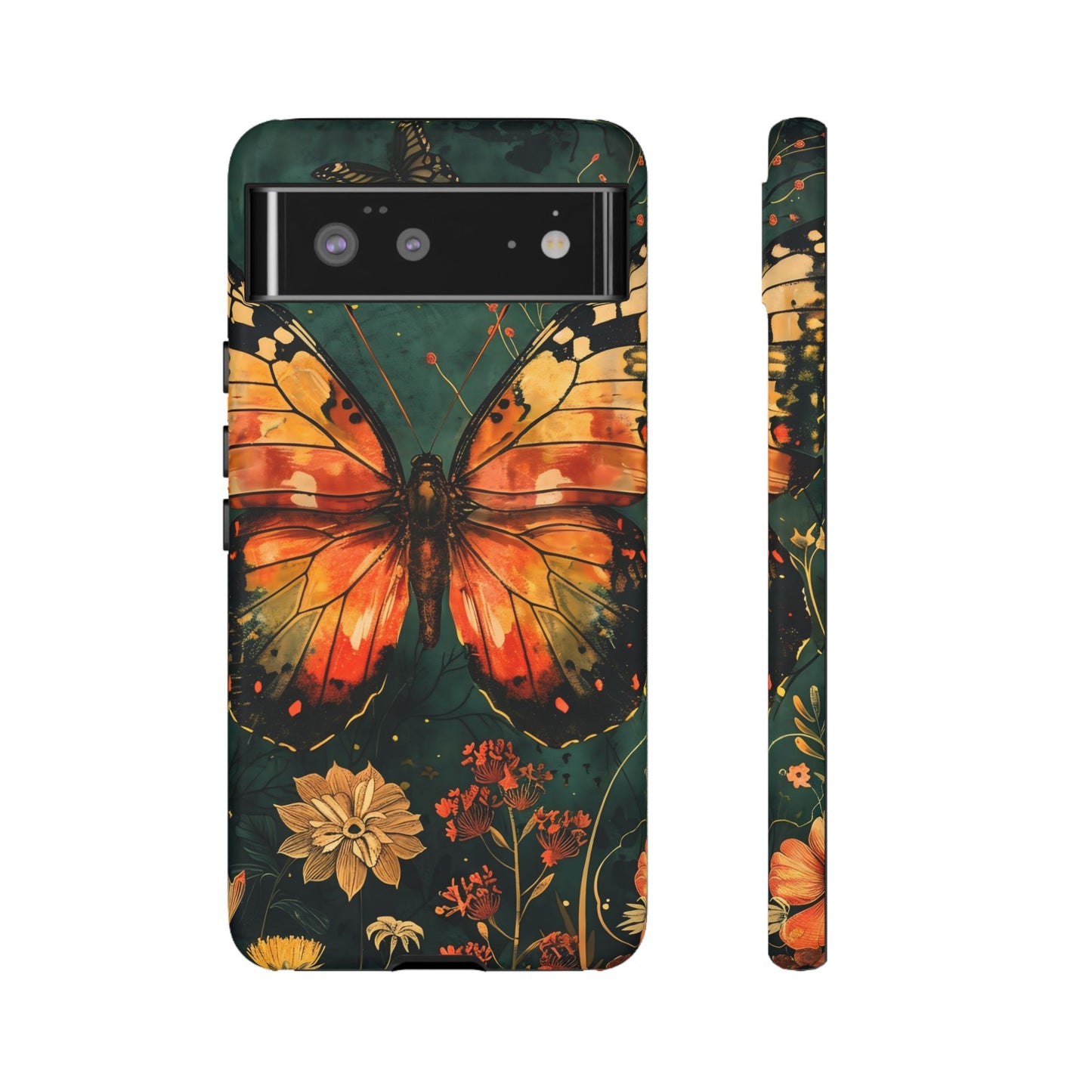 Butterfly Phone Case – Tough Cases for Nature Lovers, Floral Design, Butterfly Art, Unique Gift, Eco-Friendly Protection