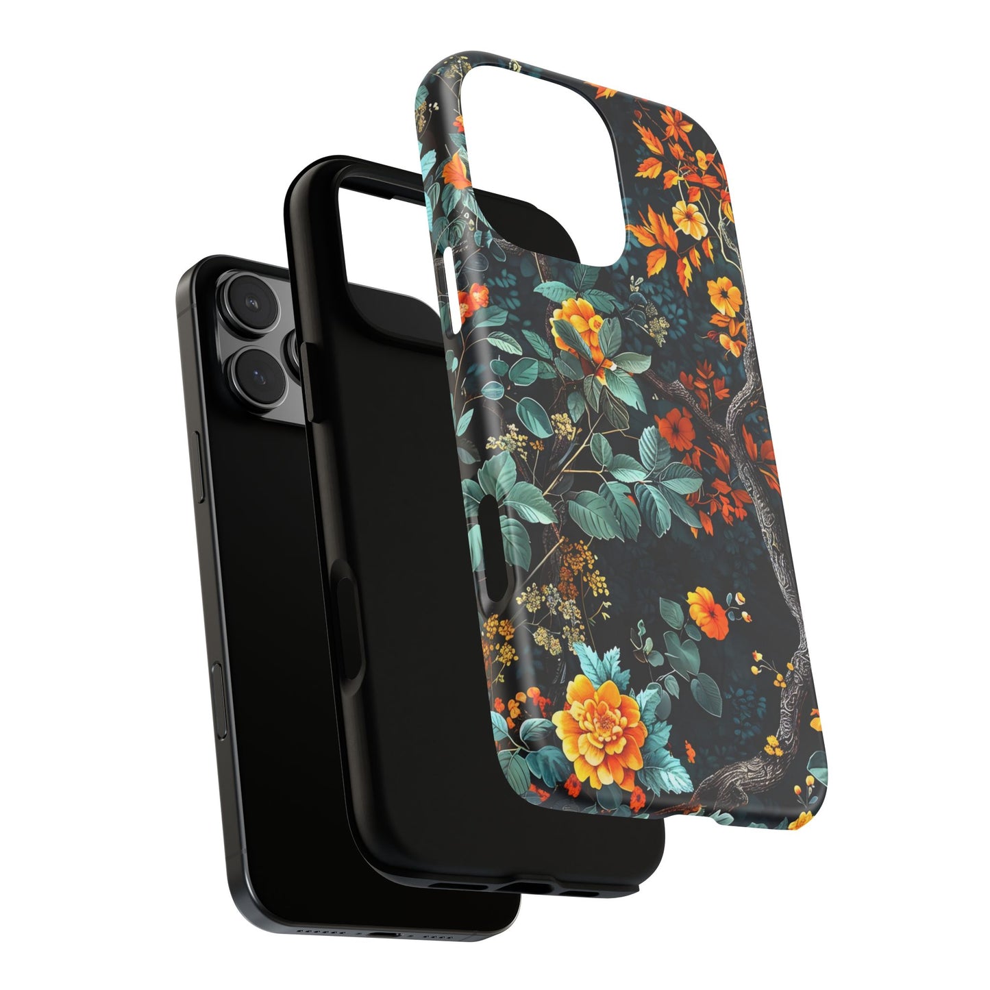 Floral Phone Case | Tough Cases, Protective Cover, Gift for Her, Autumn Vibes, Floral Phone Accessory, Unique Design