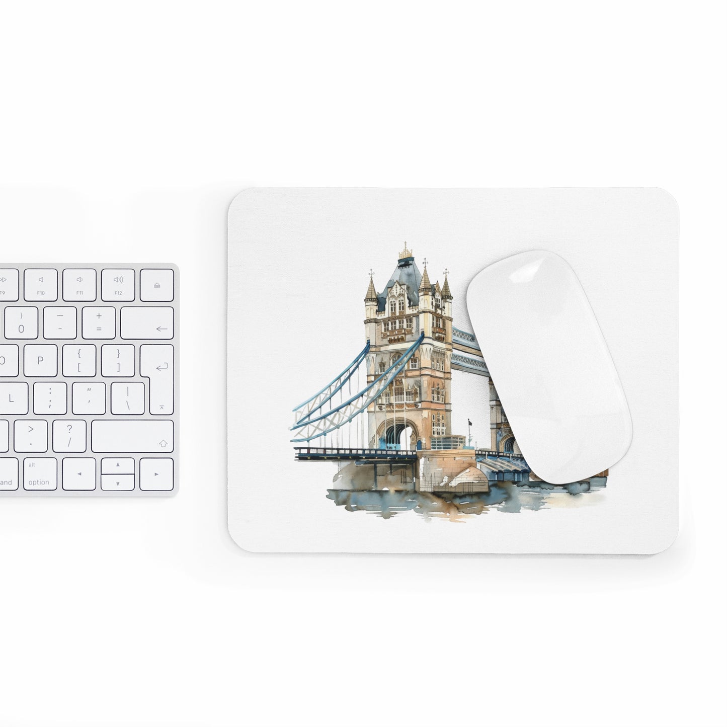 London Bridge Mouse Pad, Artistic Desk Accessory, Office Decor, Gift for Travelers, Home Office, Gamer Decor, Unique Gift