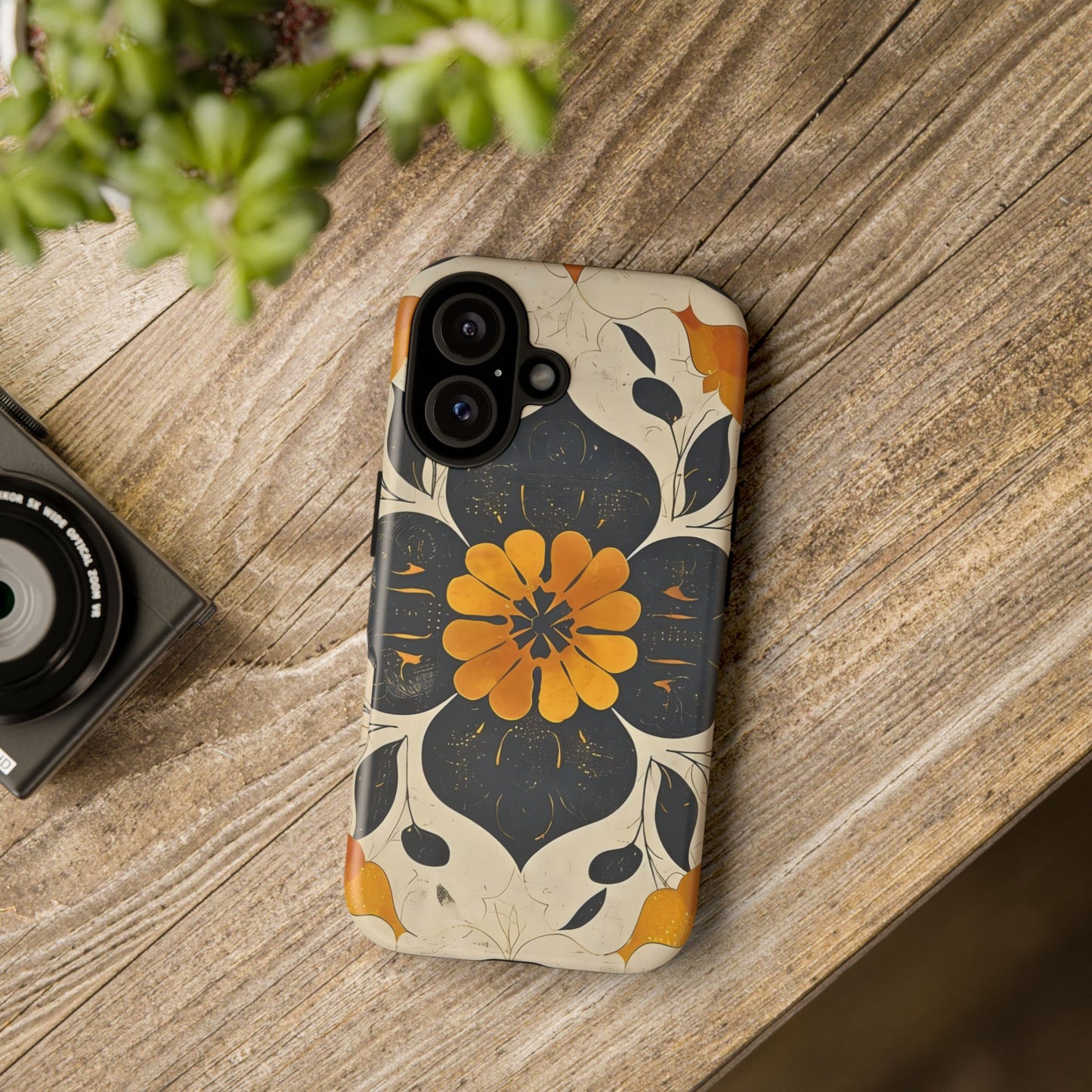 Floral Phone Case - Tough Cases, Botanical iPhone Cover, Vintage Flower Design, Durable Smartphone Protection, Unique Gift Idea